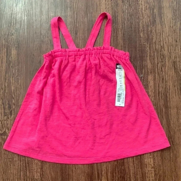 Okie Dokie Toddler Girls Hot Pink Tank Top - Picture 1 of 6